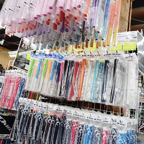 豊富な品揃えグリップコーナー